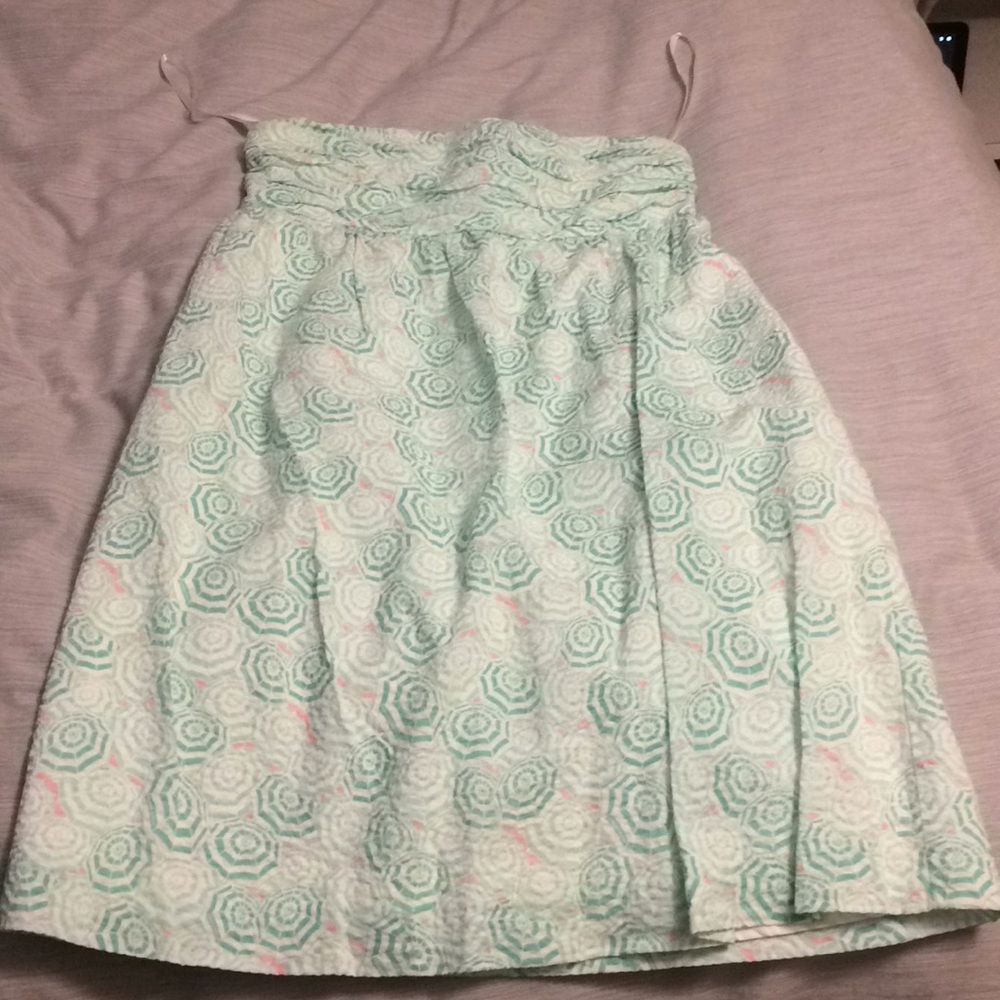 Vineyard Vines Strapless Seersucker Dress
